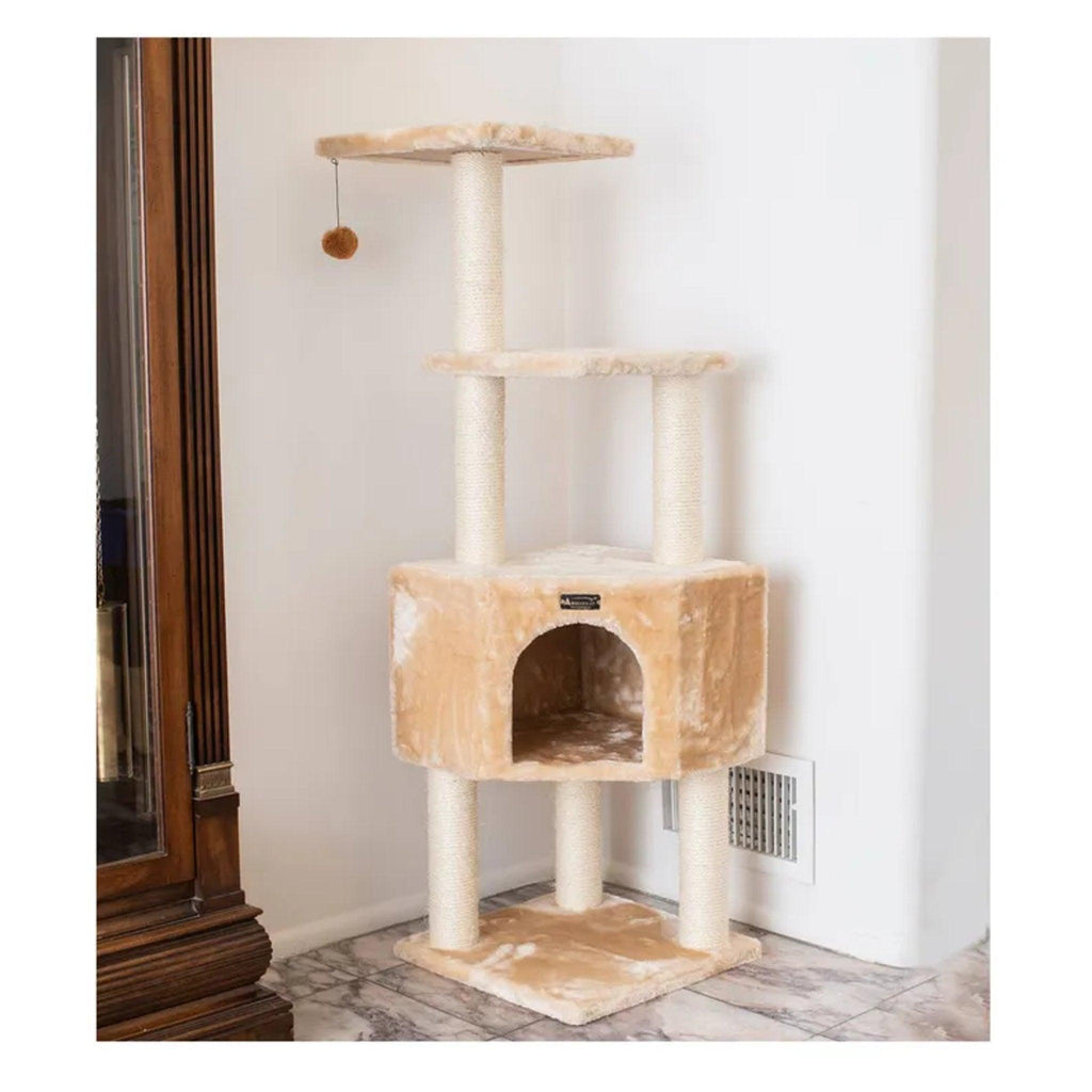 Armarkat Classic 48-Inch Cat Tower for Kittens in Beige