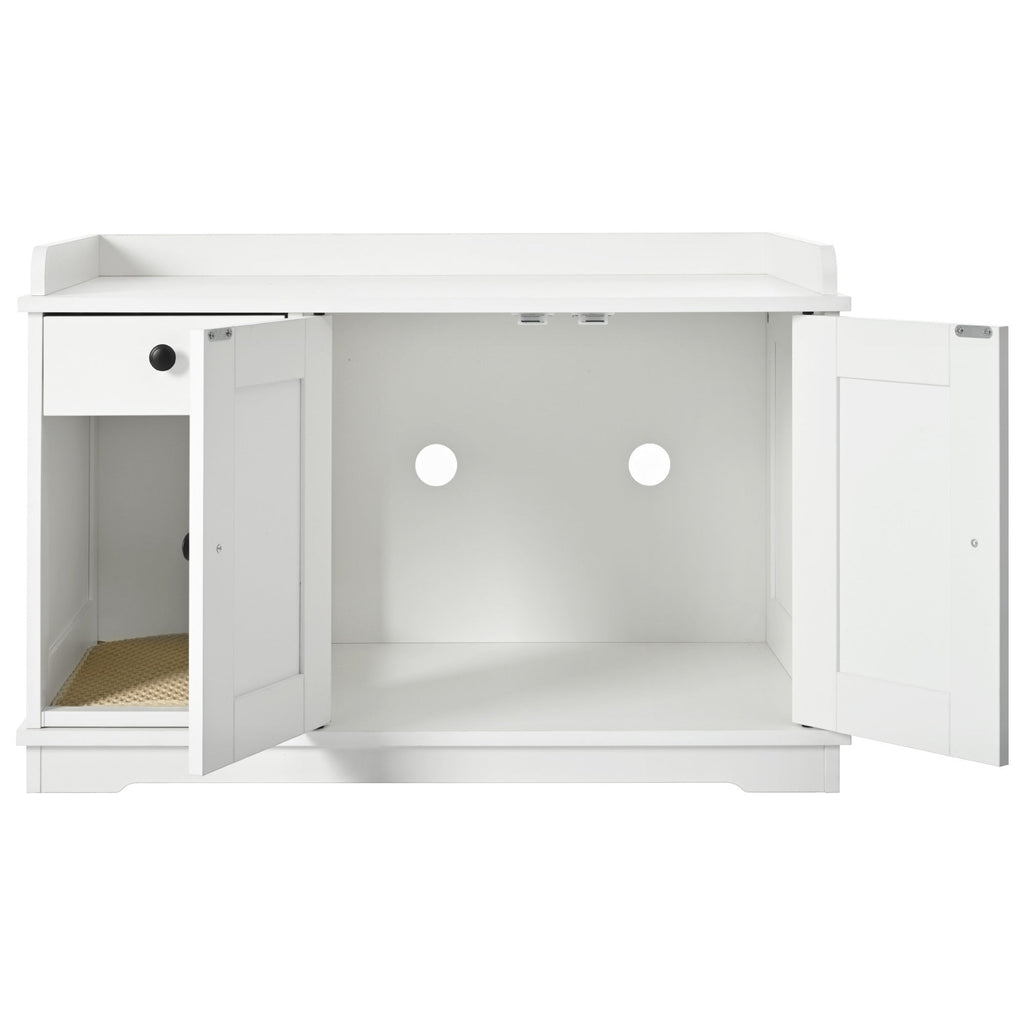 Cat Litter Box Enclosure, Litter Box Furniture Hidden with Cat Litter